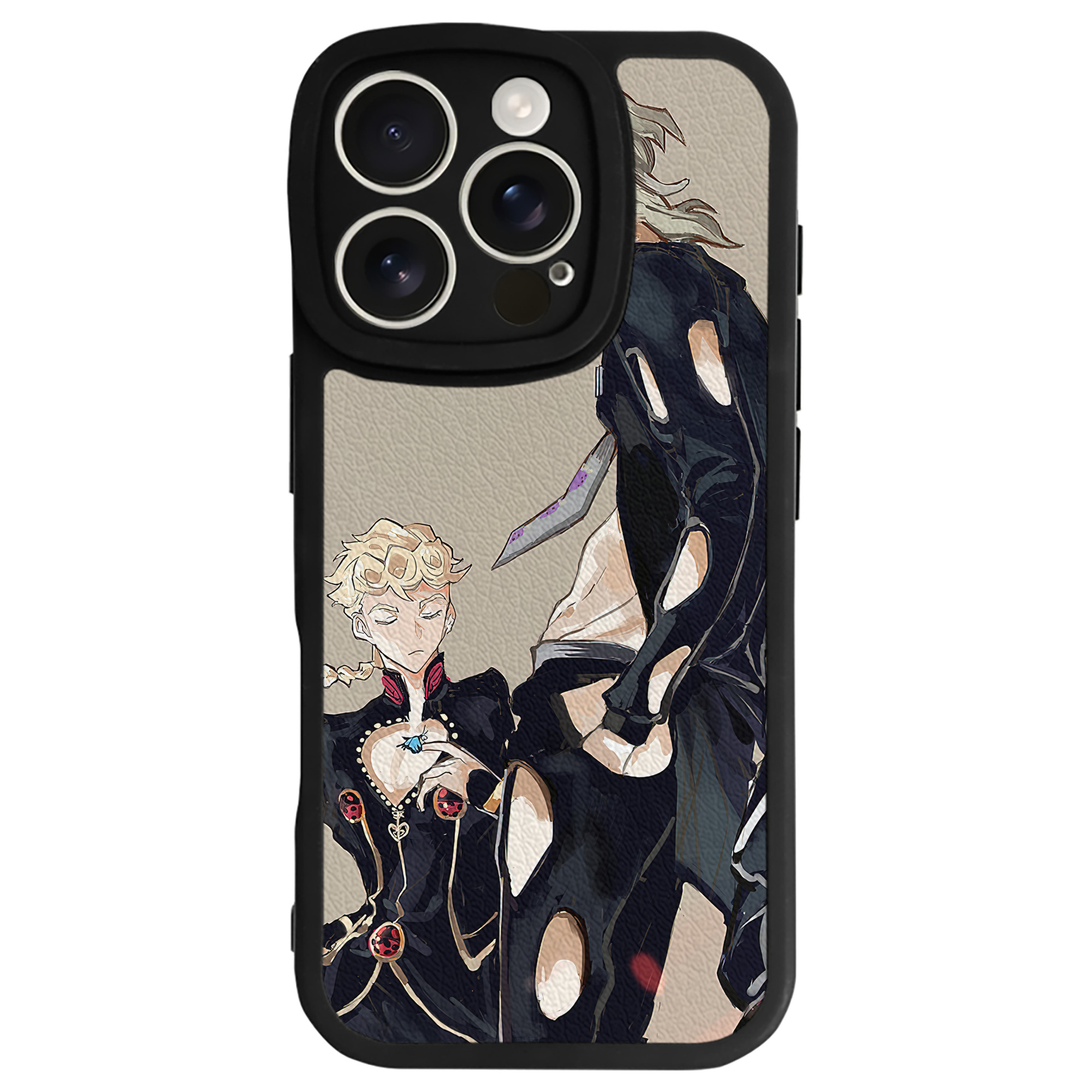 （画像用） ジョジョの奇妙な冒険 JoJo's Bizarre Adventure 【iPhone 16シリーズ対応】シリコンスマホケース（レザー調） 材質：シリコン